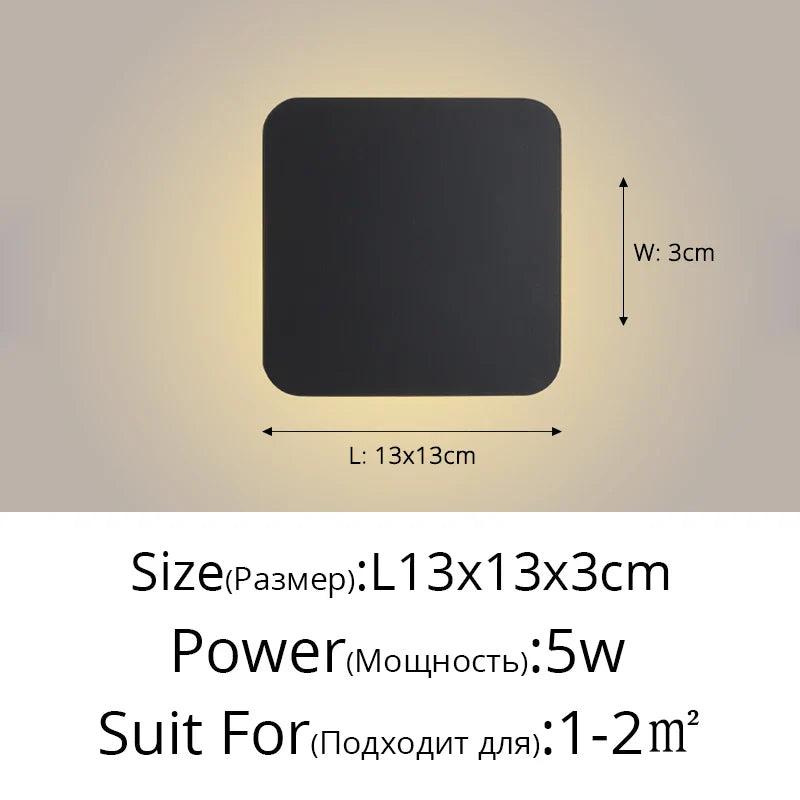 DecorBites™ LED Round Touch Wall Lamps for Bedroom & Aisle Decor