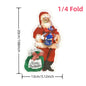 20Pcs/Bag Cartoon Die Cut Santa Claus Stocking Tree Decoupage Paper Napkins Paper Serviettes for Christmas Party Tableware Decor