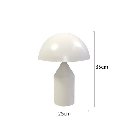 DecorBites™ Gold Iron Mushroom Table Lamp for Home Decor, Living Room, Bedroom - G9 Interface