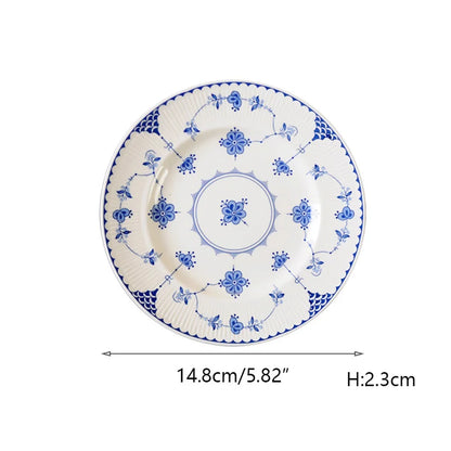 DecorBites™ Ceramic Dinner Plate - Elegant Steak & Salad Plate
