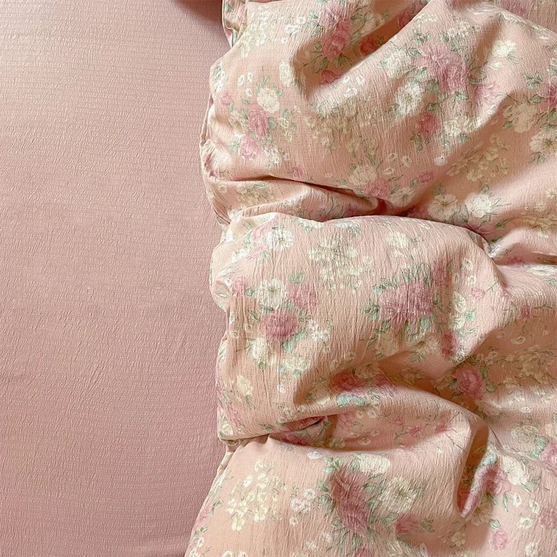 DecorBites™ Jacquard Double-Layer Yarn Fitted Sheet Set - Cloud Touch Soft Skin-Friendly Bedroom Decor