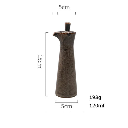 DecorBites™ Ceramic Seasoning Pot - Elegant Liquid Seasoning Bottle for Olive Oil, Soy Sauce, Vinegar - Kitchen Storage and Cooking Tools