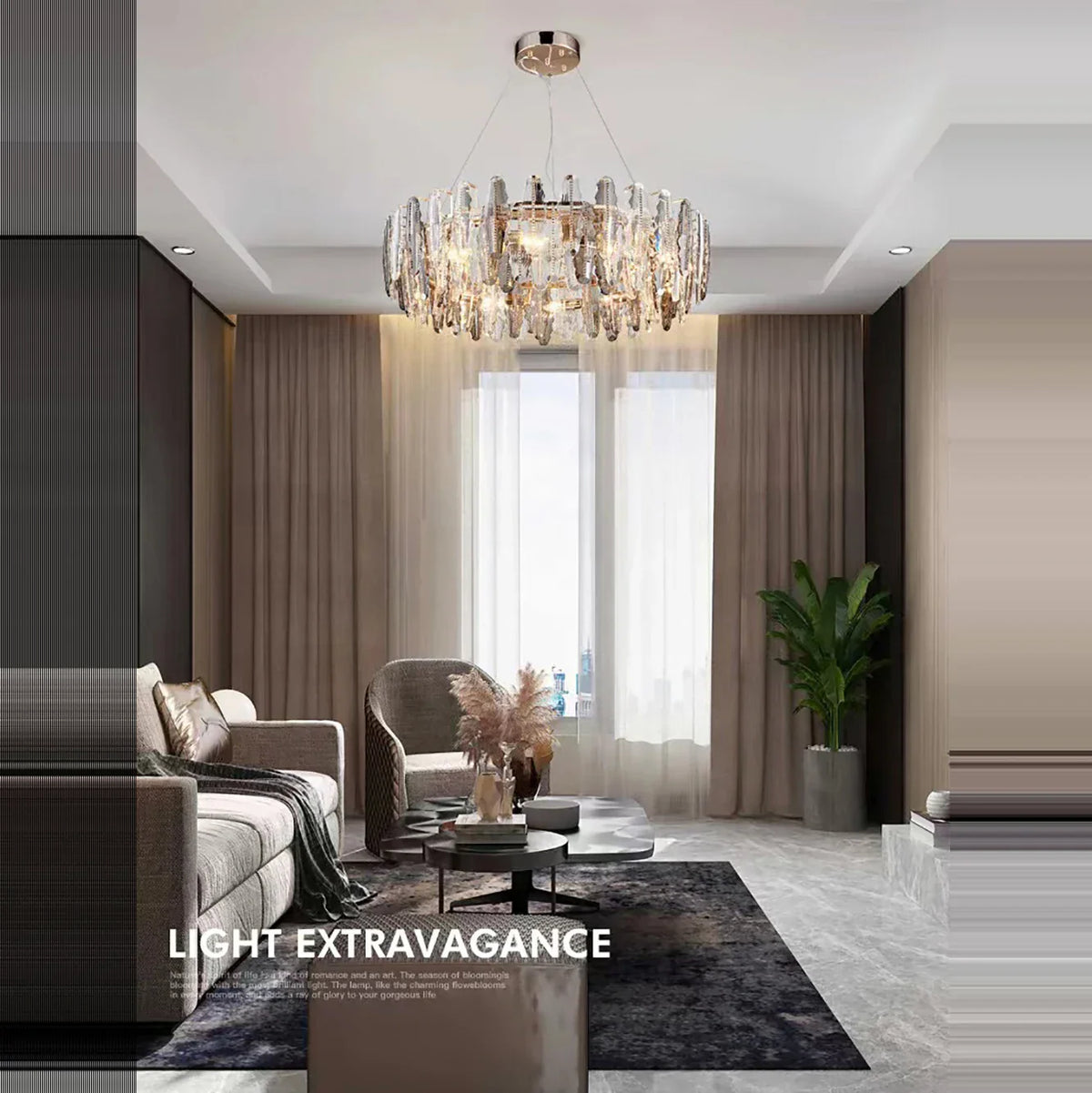 Decorbites™ Araña de Hojas LED: Iluminación Decorativa Moderna para Salón de Estar en Dúplex con Escaleras Rotatorias