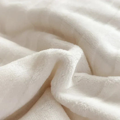 DecorBites™ High-Density Milk Fleece Duvet Set with Winter Warmth King Bedding & Plush Blanket Cover