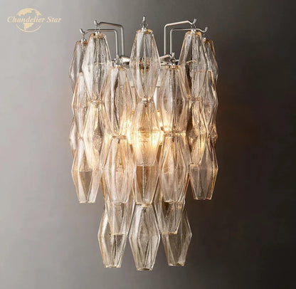 DecorBites™ Chiara Glass LED Wall Sconce Light Fixture