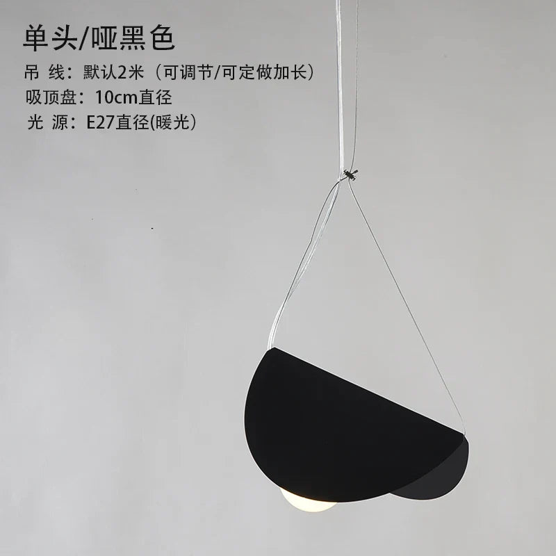 ديكوربايتس™ مصباح معلق هندسي من الحديد لغرفة الطعام أو غرفة النوم أو غرفة الأطفال