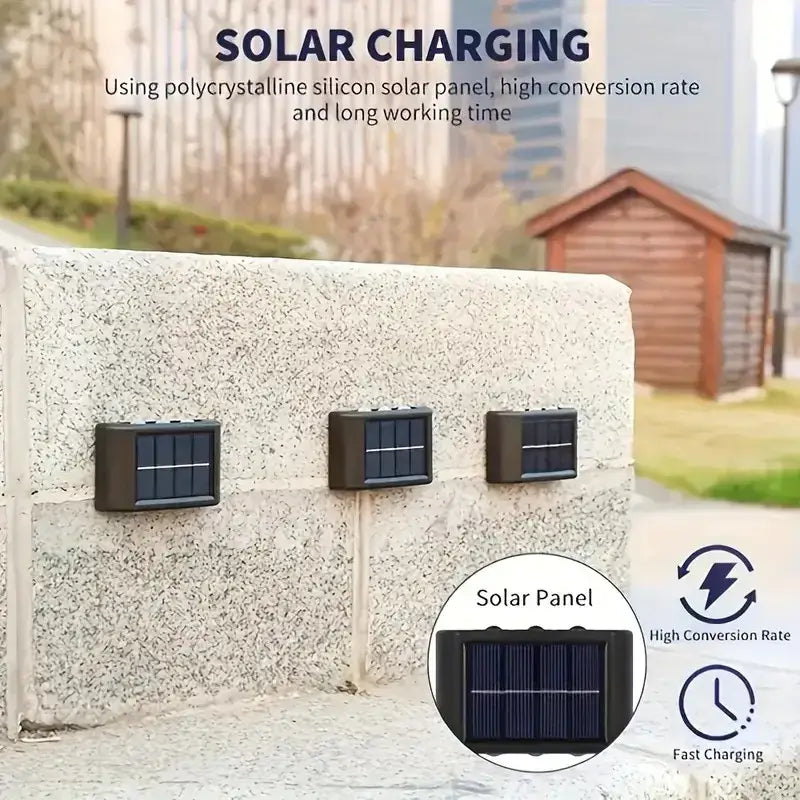 DecorBites™ Solar Outdoor Wall Lights for Garden Decor