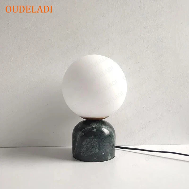 DecorBites™ LED Glass Ball Table Lamp for Home Decor & Bedroom, Study, Living Room Lighting