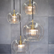 Lámpara colgante de bola de vidrio dorado Decorbites™ para la decoración del comedor y el dormitorio