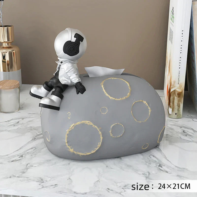 DecorBites™ Bear Statues Tissue Box Table Decor for Home Living Room, Creative Nordic Figurines