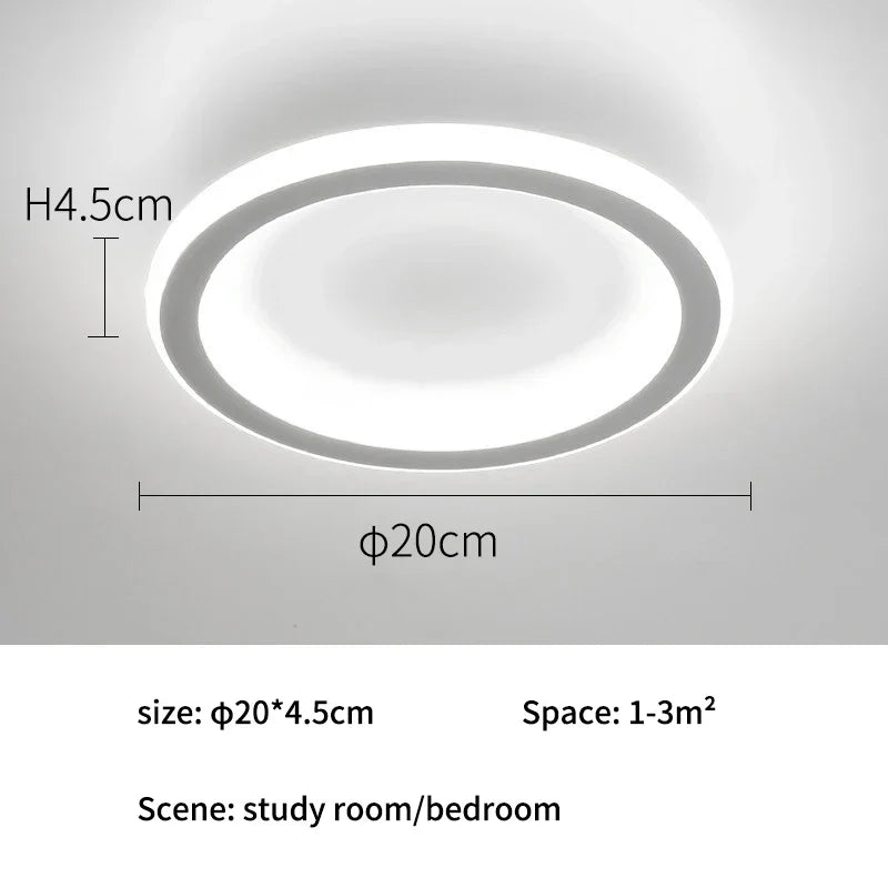 ثريا السقف LED البيضاء DecorBites™ مع جهاز تحكم عن بعد