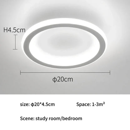 ثريا السقف LED البيضاء DecorBites™ مع جهاز تحكم عن بعد