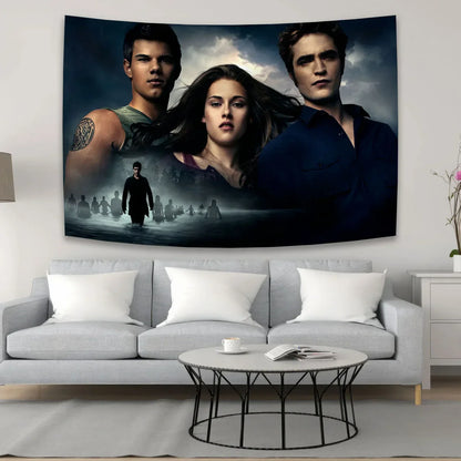 Twilight Tapestry Hippie Vampire Film Poster for Bedroom Living Room Decor - Decobites