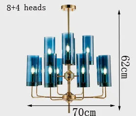 DecorBites™ Glass Chandelier: Elegant Nordic Design Hanging Lamp for Kitchen Island, Restaurant, and Home