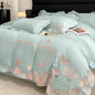 Decobites Embroidered Flowers Butterfly Bedding Set - 4Pcs