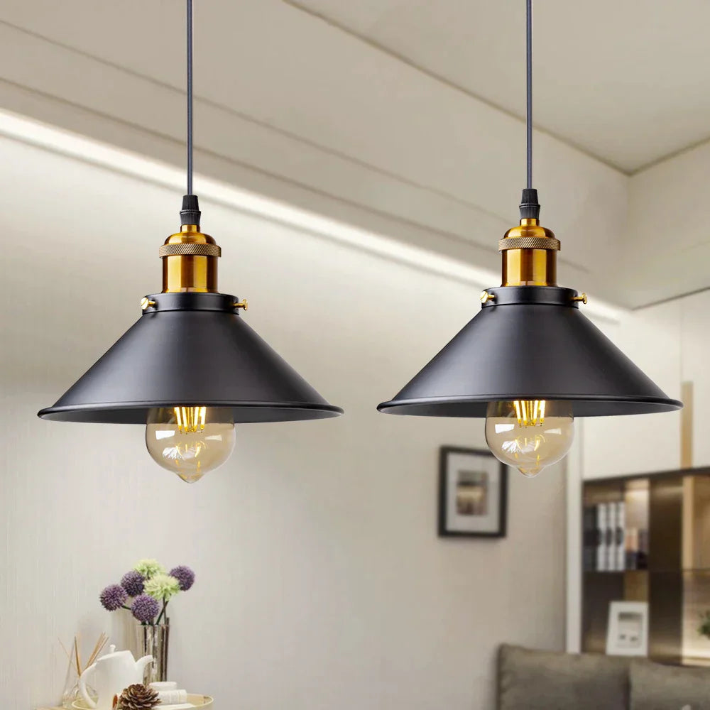 DecorBites™ Industrial Retro LED Hanging Chandelier Pendant Light for Home Dining, Bar, and Restaurant Décor