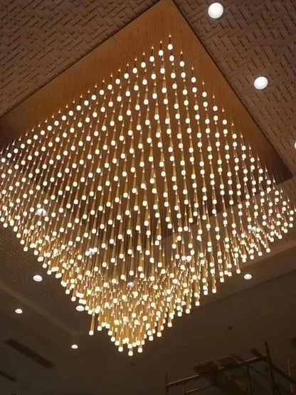 DecorBites™ LED Chandelier: Custom Hotel Lobby Lighting Solution