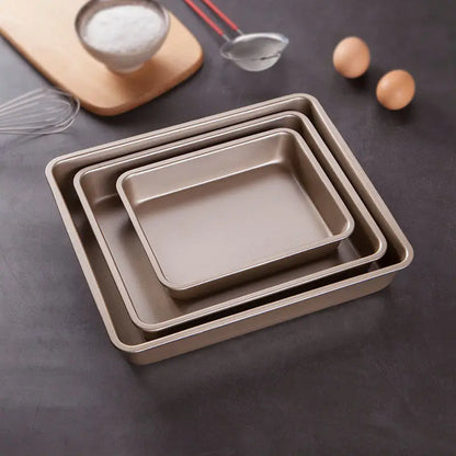 DecorBites™ Carbon Steel Cake Baking Tray Non-Stick Bread Mold Bakeware