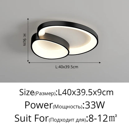 Lámpara de techo LED DecorBites™ con control remoto para sala de estar, dormitorio y comedor.