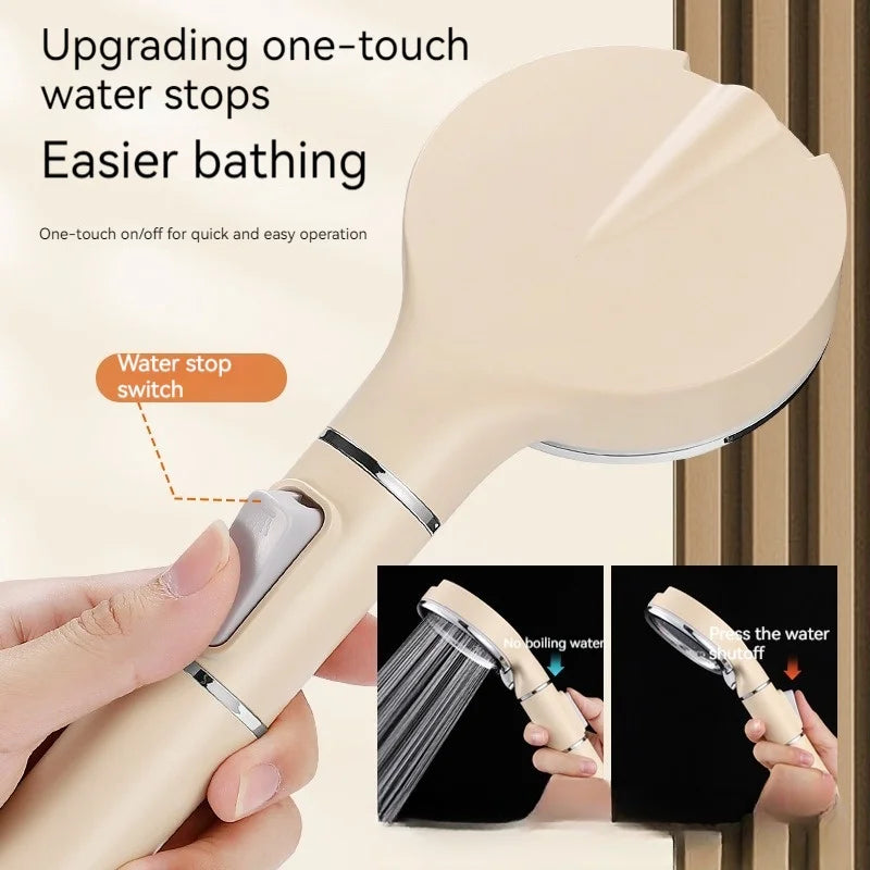 DecorBites™ High Pressure Filterable Handheld Shower Head for Water Saving and Negative Ion Rain