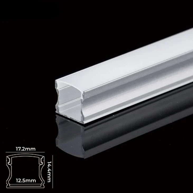 DecorBites™ LED Aluminum Profiles Corner Channel with Transparent/Milky Diffuser for Strip Lights