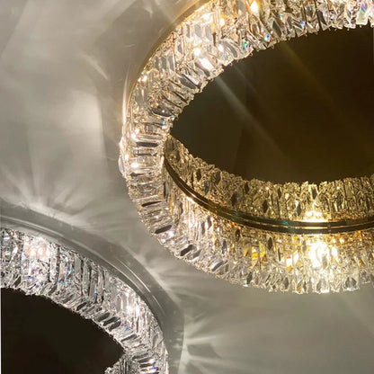 DecorBites™ Crystal Ceiling Lamp: Modern Bedroom & Living Room LED Light Luxe Atmosphere