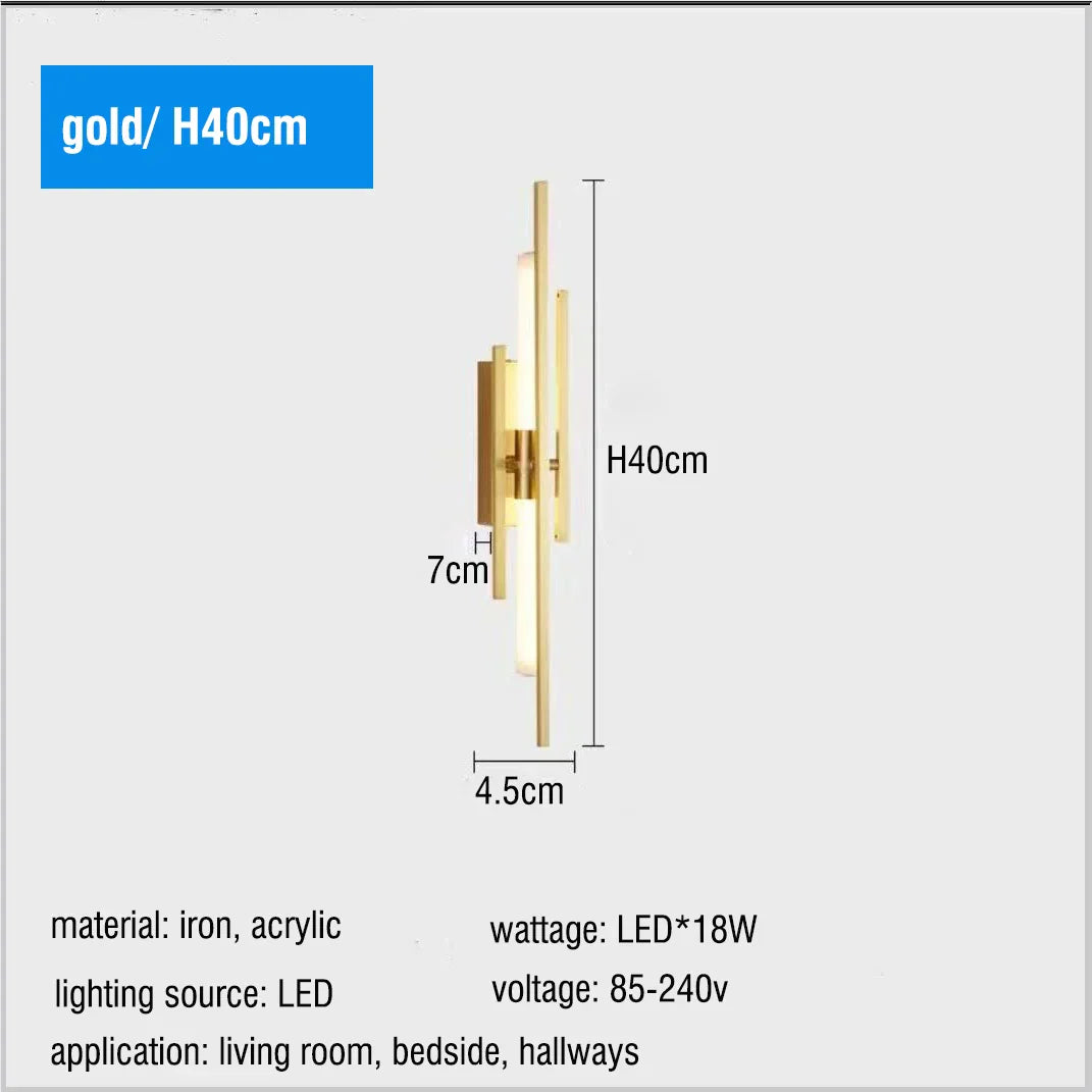 DecorBites™ LED Long Liner Wall Light Fixture for Living Room Dining Room Staircase Sconces