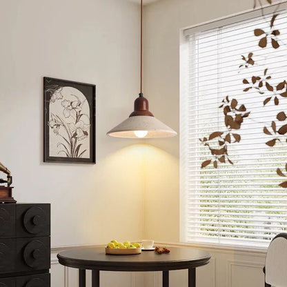 ديكوربايتس™ مصابيح LED خشبية معلقة على شكل مظلة مصباح معلق من حجر الترافرتين الأصفر