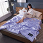 Decobites Rayon Quilted Queen Comforter: Luxurious High-End Spring Summer Satin Blanket