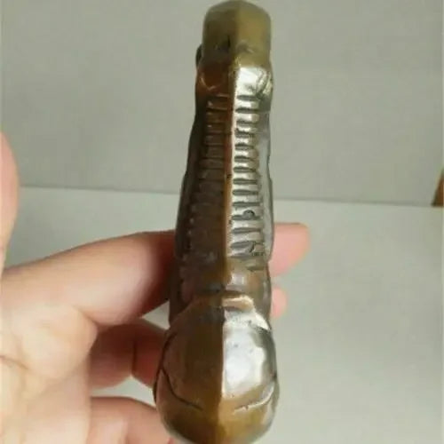 DecorBites™ Gothic Bronze Evil Person Statue Cane Walking Stick Head