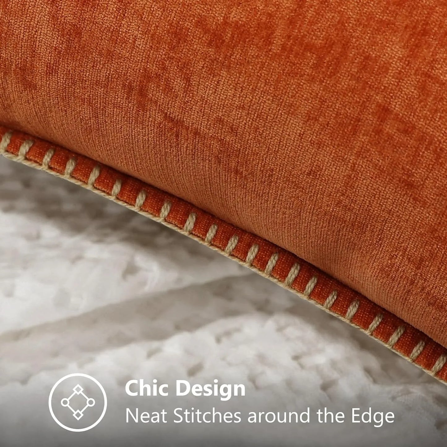 Juego de fundas de cojín DecorBites™ de terciopelo de chenilla de lujo para una decoración elegante de la sala de estar