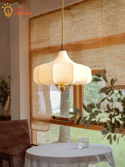 Lámparas colgantes DecorBites™ Gold Lustre Medieval Fabric con LED E27 para decoración del hogar