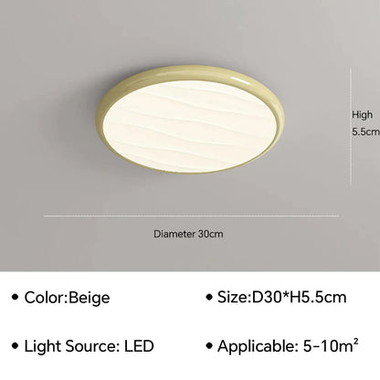DecorBites™ LED Ceiling Light: Nordic Minimalist Design, Remote Control, for Bedroom, Living Room