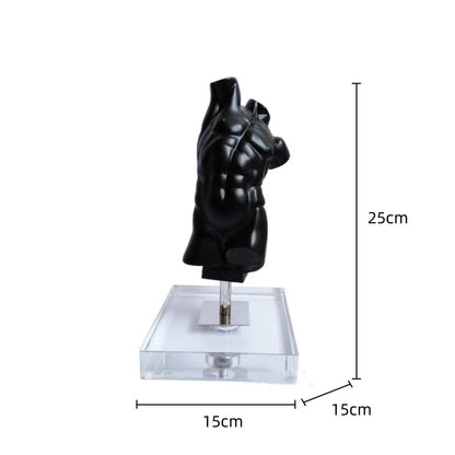 DecorBites™ Brokeback Male Nude Resin Figure Handicraft Sculpture for Home Decor