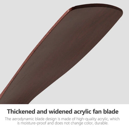 DecorBites™ Low Profile Ceiling Fan Light with Black ABS Blades and Remote Control