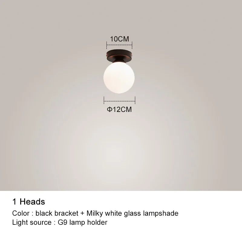 DecorBites™ Black Chandelier: Luxury Glass Pendant Lights for Living Room, Bedroom, and Restaurant