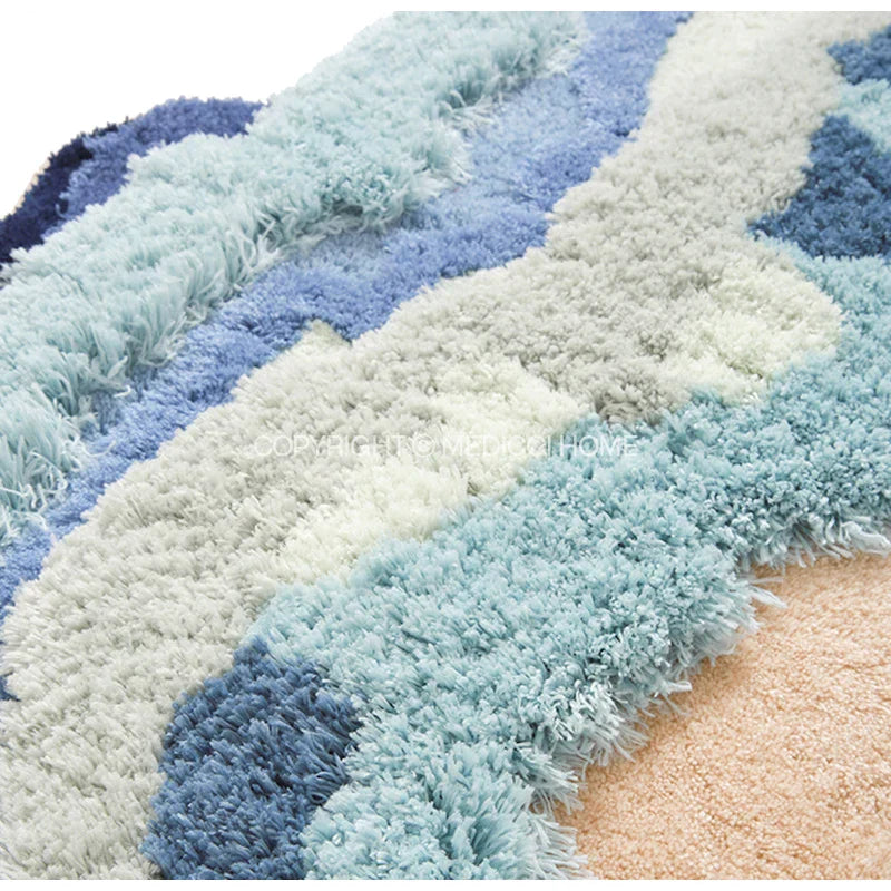 DecorBites™ Boho Chic Mossy Rug: Ultra Soft Hand Tufted Area Carpet for Nordic Bedroom