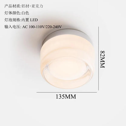 DecorBites™ Dimple Potato Chip Round LED Wall Lamp for Modern Minimalist Atmosphere
