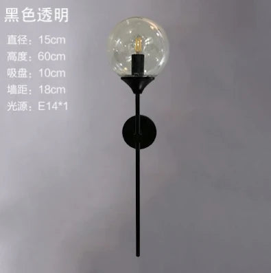 Lámpara de pared de vidrio dorado Decorbites™ LED para iluminación interior en cocina y baño