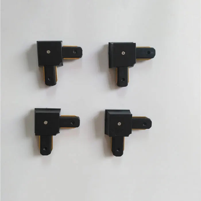 DecorBites™ Ceiling Track Rail Connector Set: Black/White, Straight/Cross, 0.5m/1m, 2-Wire