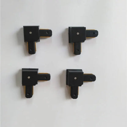 DecorBites™ Ceiling Track Rail Connector Set: Black/White, Straight/Cross, 0.5m/1m, 2-Wire