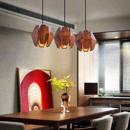 DecorBites™ Japanese Style Wood Pendant Lamps: Timeless Elegance for Your Living Space