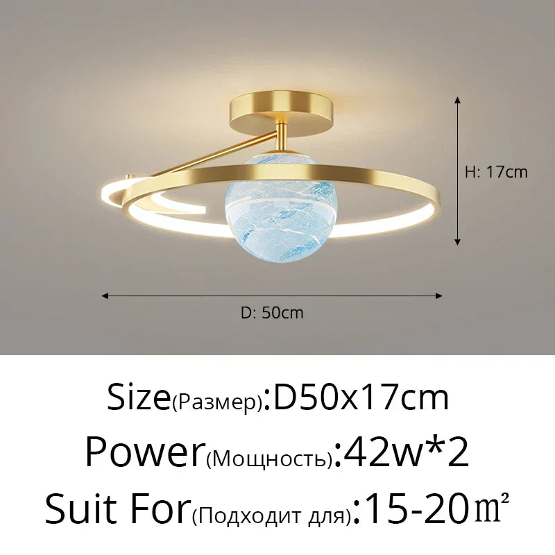 DecorBites™ Blue Star LED Pendant Light for Home Decor