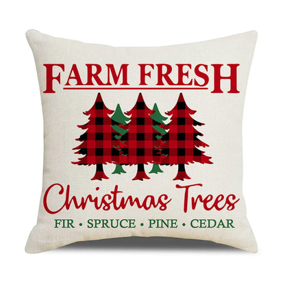 DecorBites™ Christmas Elk Letter Pillowcase 45x45cm for Living Room