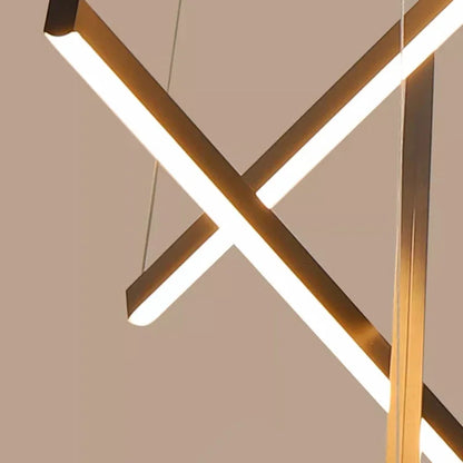 Modern Black Multi-Light LED Pendant Chandelier