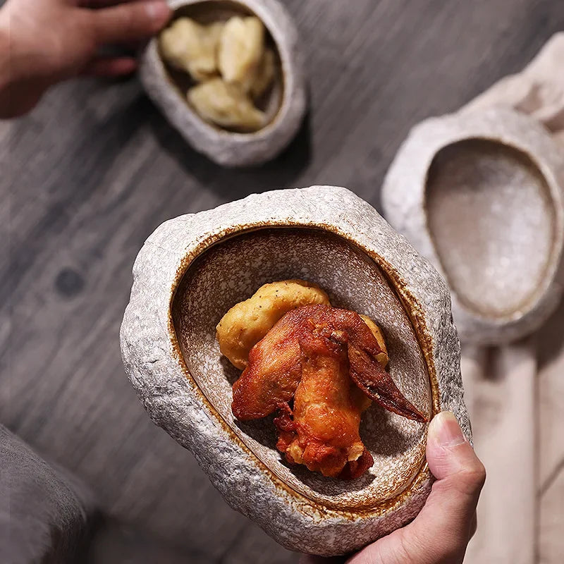 DecorBites™ Ceramic Dessert Sashimi Ice Cream Snack Sushi Plate Dinner Serving Fruit Tray