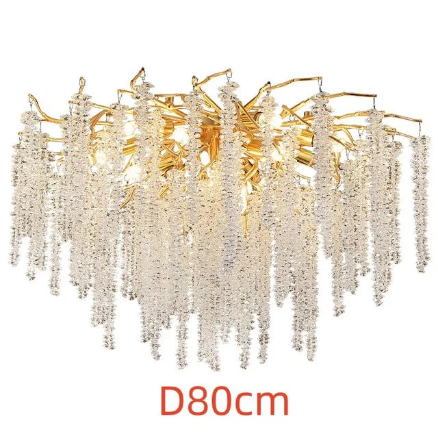 DecorBites™ Crystal Tassel LED Chandeliers for Luxury Home Decor