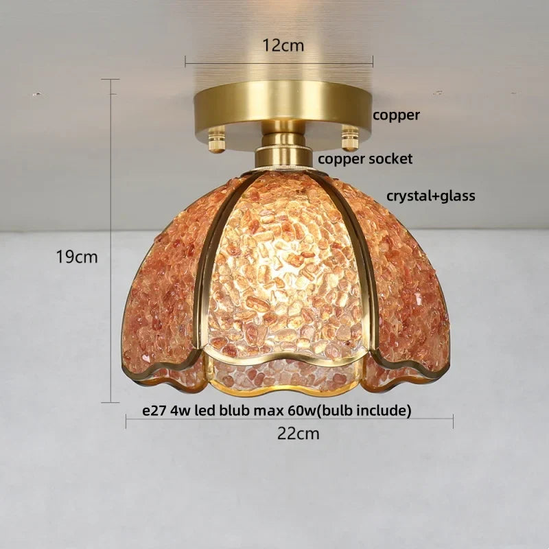 Lámpara de techo de cristal DecorBites™ para decoración nórdica moderna del hogar
