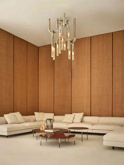 Italian Postmodern Retro Glass Pendant Light Dimmable