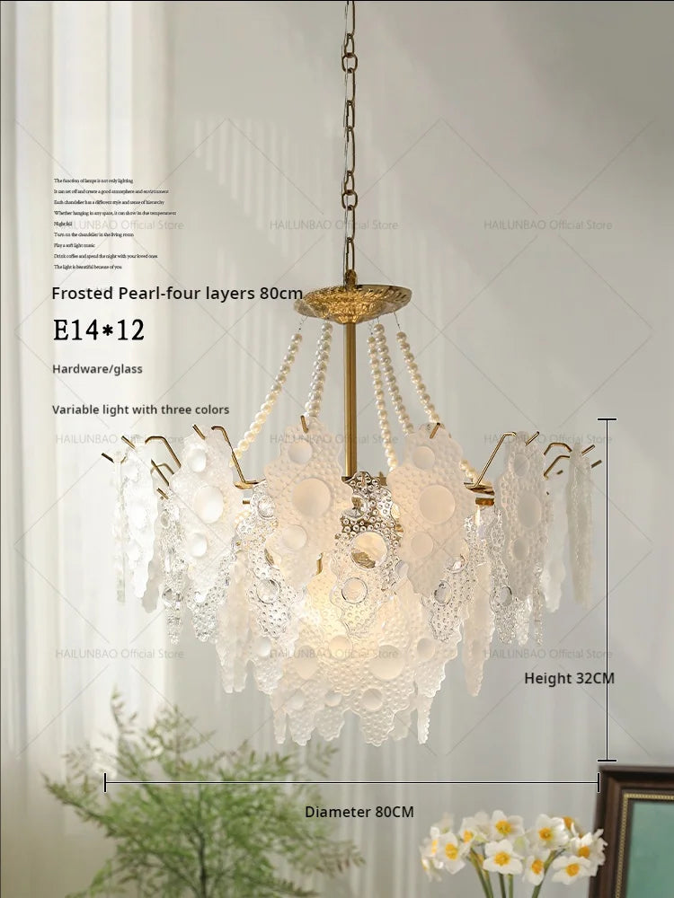 DecorBites™ Crystal Chandelier: Elegant Retro Lighting for Bedroom, Dining, Living Room & Cloakroom